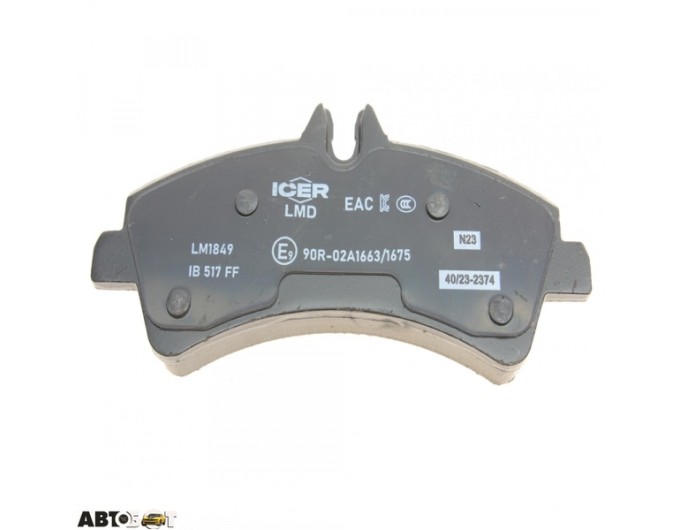 Гальмівні колодки ICER 141849LM, ціна: 3 334 грн.