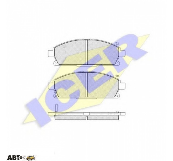 Тормозные колодки ICER 181521200, цена: 1 389 грн.
