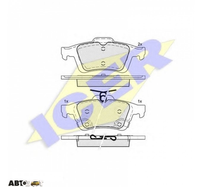 Тормозные колодки ICER 182106, цена: 1 475 грн.