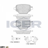 Тормозные колодки ICER 182347