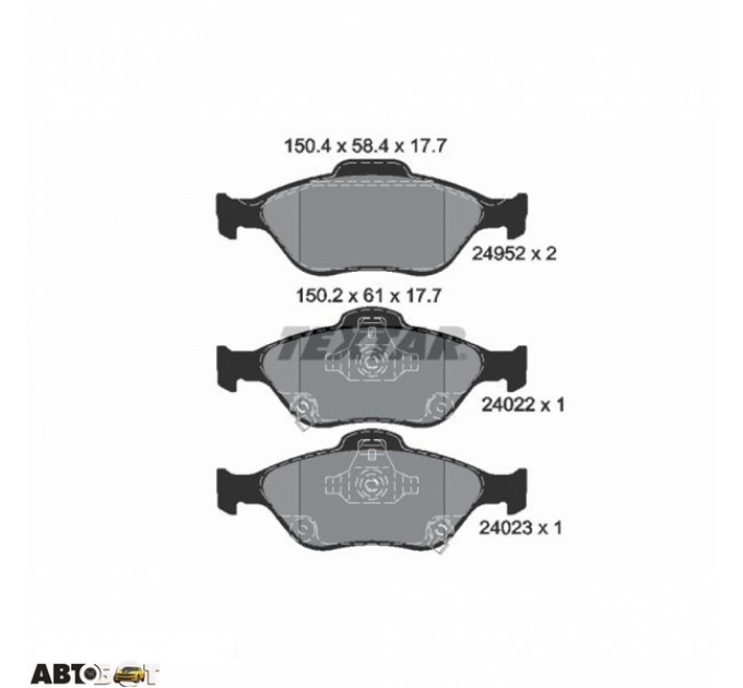 Гальмівні колодки Textar 2495201, ціна: 2 152 грн.