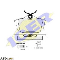 Тормозные колодки ICER 181165700