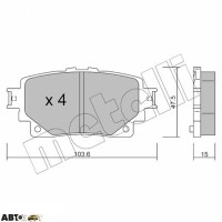 Тормозные колодки METELLI 22-1229-0