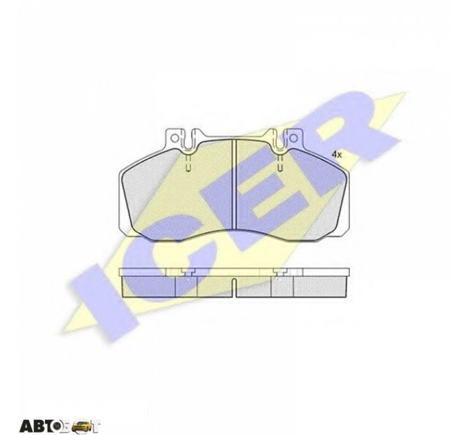 Гальмівні колодки ICER 150722204, ціна: 3 246 грн.