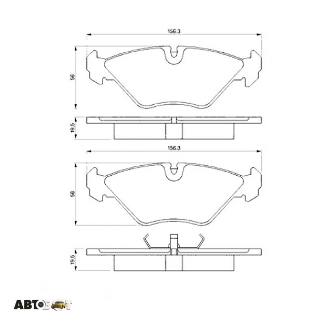 Тормозные колодки Bosch 0 986 461 766, цена: 1 418 грн.