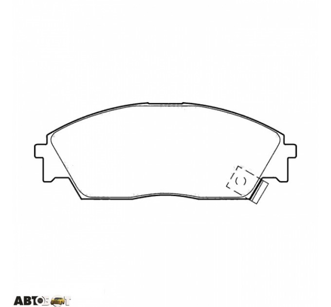 Тормозные колодки ABE C14023ABE, цена: 832 грн.