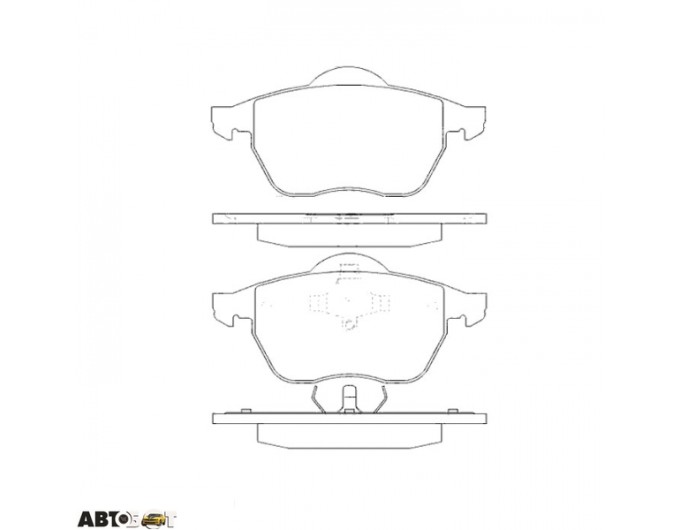 Гальмівні колодки ABE C1W026ABE, ціна: 1 672 грн.