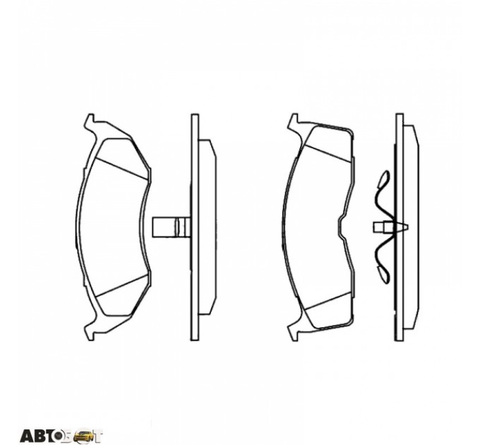 Тормозные колодки ABE C1Y004ABE, цена: 1 051 грн.