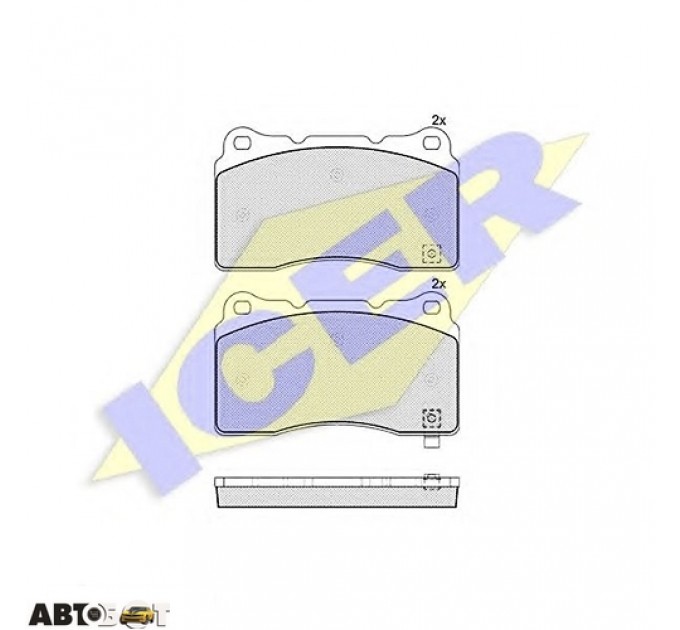 Гальмівні колодки ICER 181585, ціна: 1 321 грн.