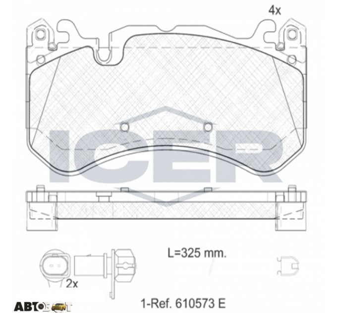 Тормозные колодки ICER 182079-203, цена: 4 974 грн.