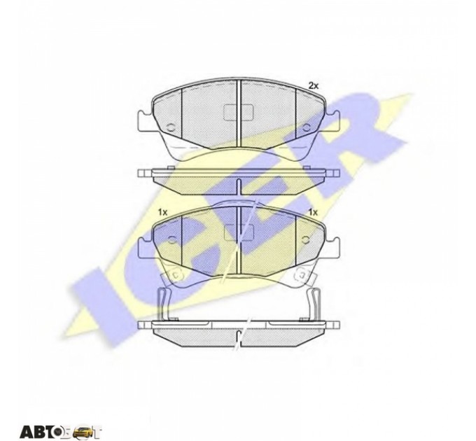Тормозные колодки ICER 181892, цена: 2 273 грн.