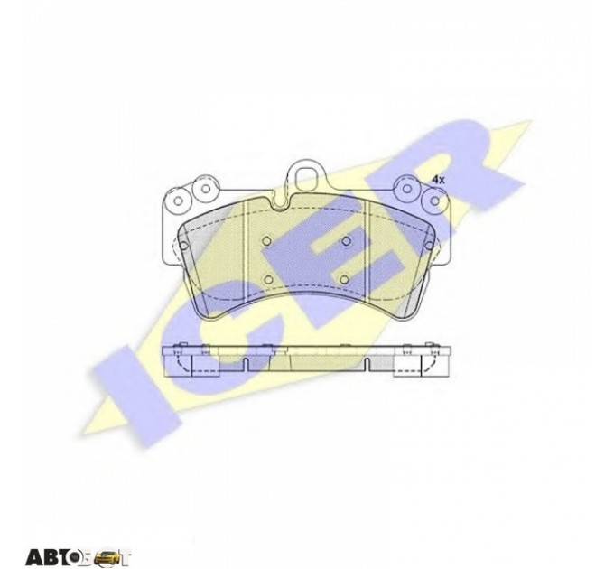 Тормозные колодки ICER 181595, цена: 2 949 грн.