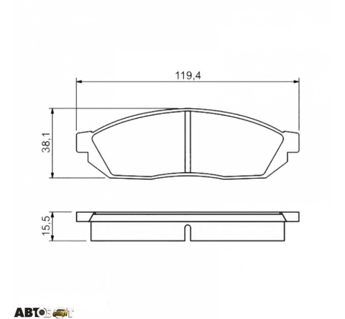 Гальмівні колодки Bosch 0 986 494 208, ціна: 524 грн.