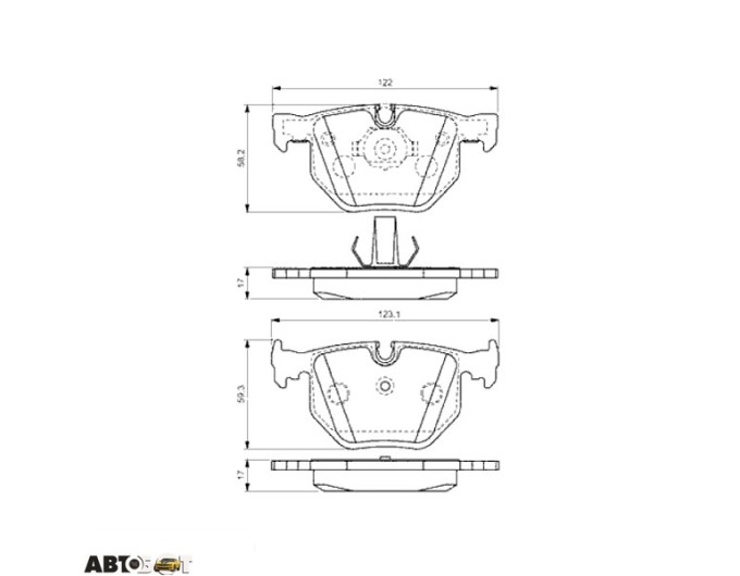 Тормозные колодки Bosch 0986424124, цена: 2 399 грн.