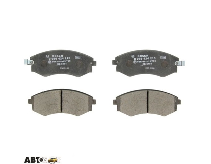 Тормозные колодки Bosch 0 986 424 215, цена: 1 729 грн.