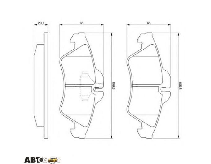 Тормозные колодки Bosch 0 986 424 218, цена: 3 036 грн.
