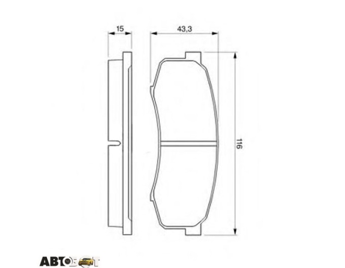 Тормозные колодки Bosch 0 986 424 313, цена: 1 796 грн.