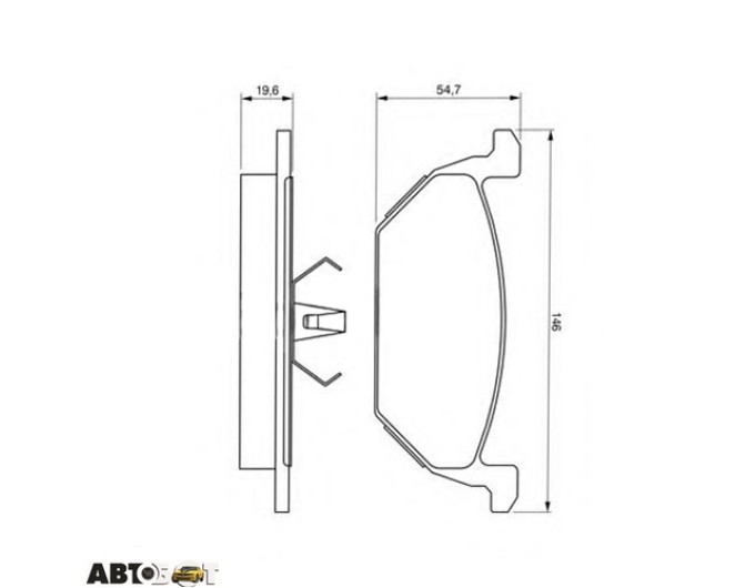 Тормозные колодки Bosch 0 986 424 364, цена: 2 490 грн.