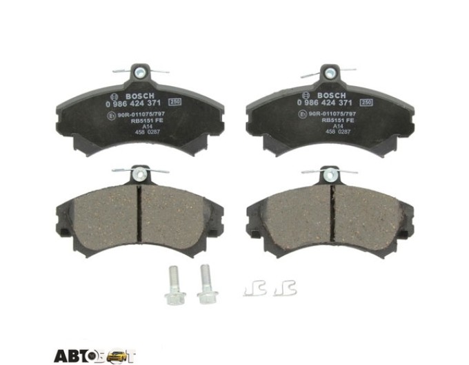 Тормозные колодки Bosch 0 986 424 371, цена: 2 303 грн.