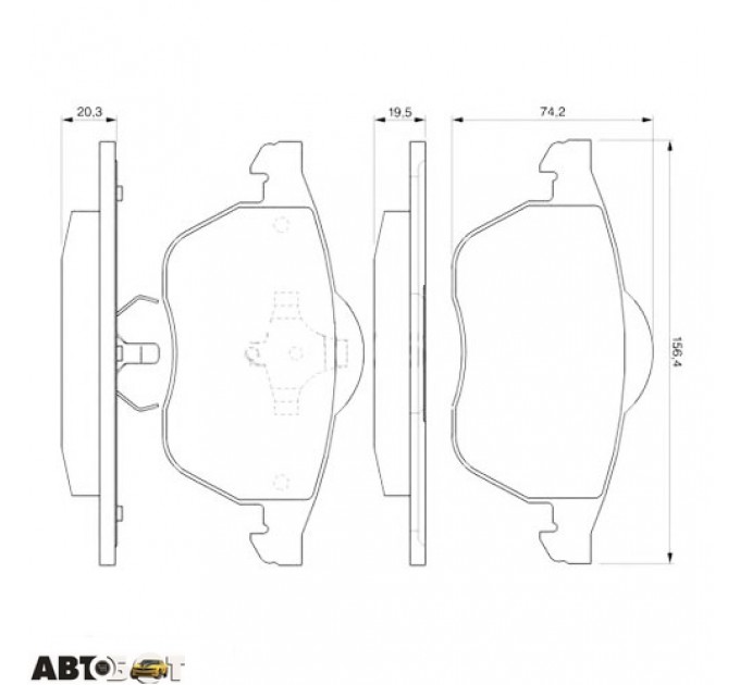 Тормозные колодки Bosch 0 986 424 460, цена: 1 408 грн.