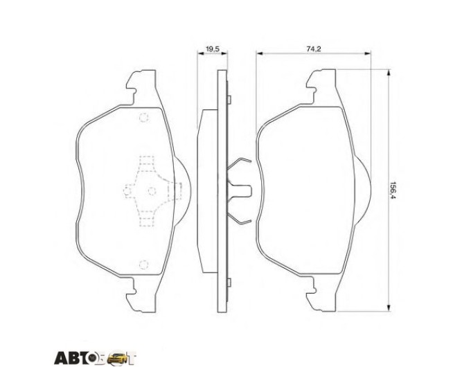 Тормозные колодки Bosch 0 986 424 481, цена: 3 182 грн.