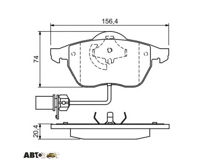 Тормозные колодки Bosch 0 986 424 482, цена: 3 385 грн.