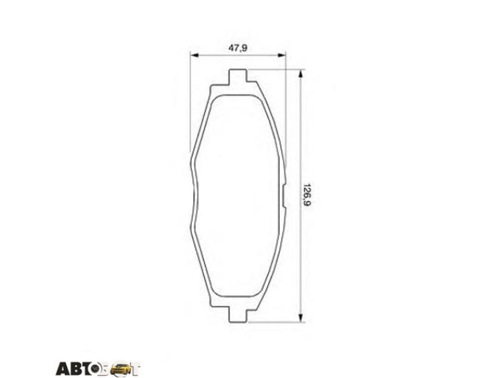 Тормозные колодки Bosch 0 986 424 512, цена: 1 336 грн.