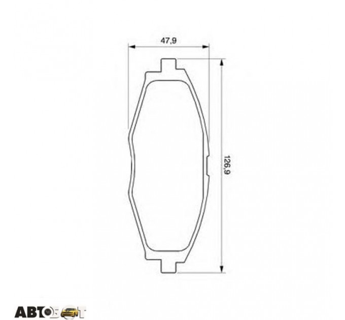 Тормозные колодки Bosch 0 986 424 512, цена: 727 грн.