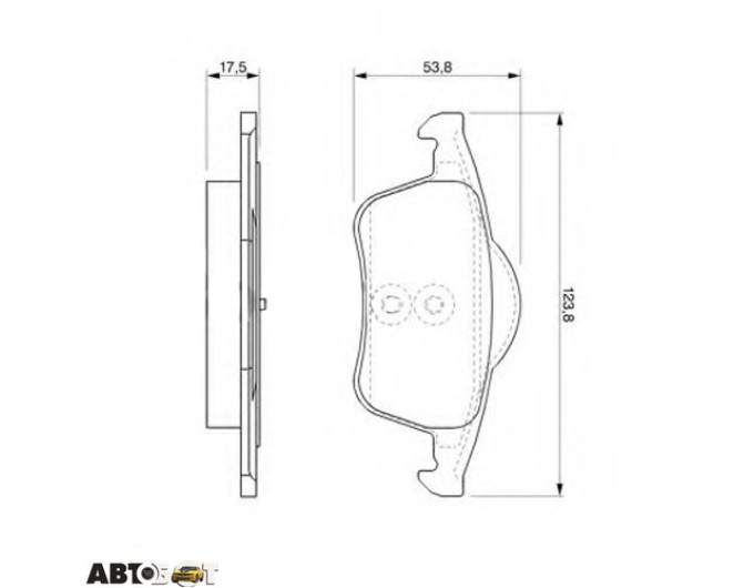 Тормозные колодки Bosch 0 986 424 539, цена: 2 203 грн.