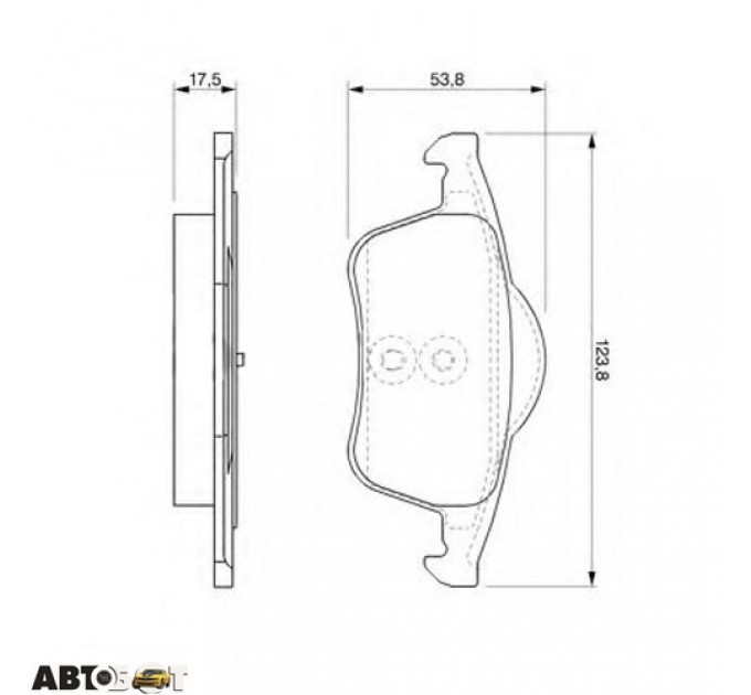 Тормозные колодки Bosch 0 986 424 539, цена: 1 199 грн.