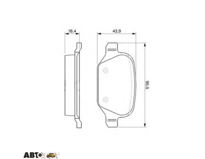 Тормозные колодки Bosch 0 986 424 553, цена: 1 798 грн.