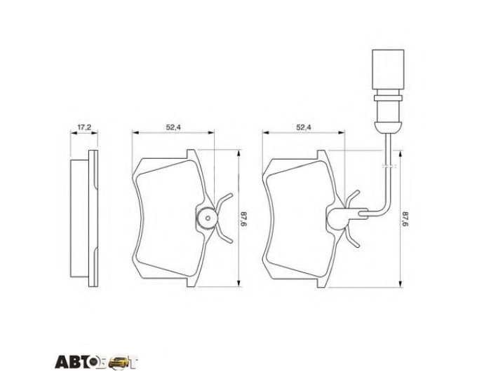 Тормозные колодки Bosch 0 986 424 559, цена: 1 911 грн.