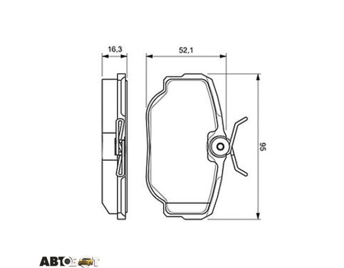 Тормозные колодки Bosch 0 986 424 564, цена: 1 839 грн.