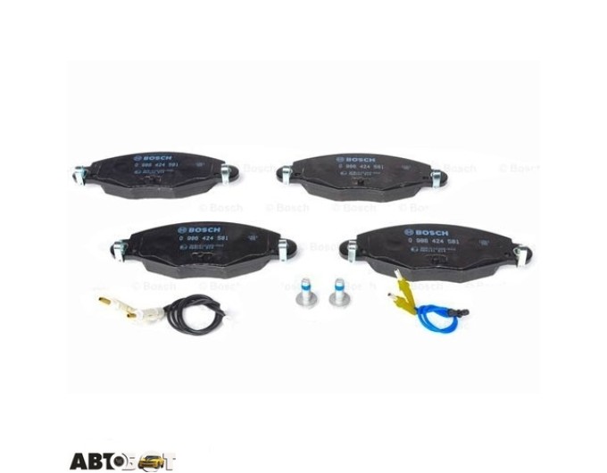 Тормозные колодки Bosch 0 986 424 581, цена: 3 024 грн.