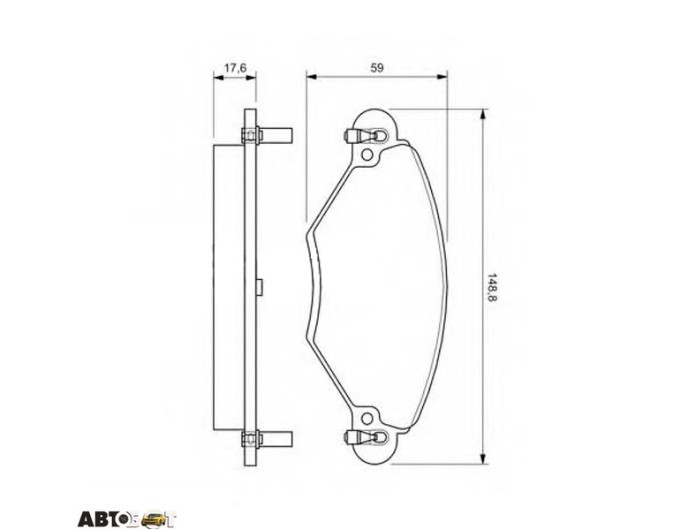 Тормозные колодки Bosch 0 986 424 582, цена: 2 760 грн.