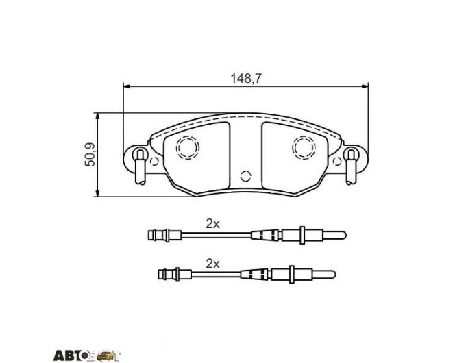 Тормозные колодки Bosch 0 986 424 598, цена: 2 437 грн.