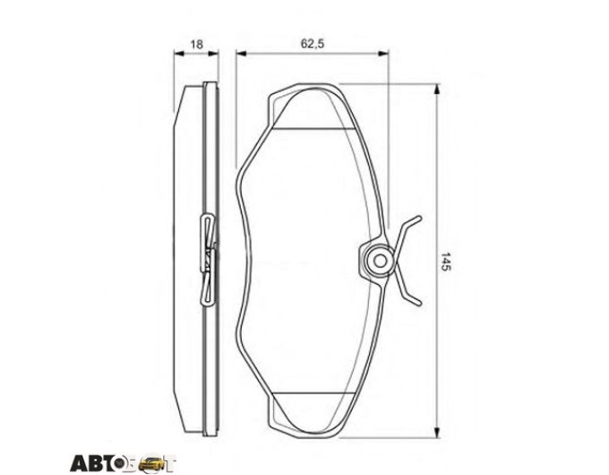 Тормозные колодки Bosch 0 986 424 636, цена: 2 942 грн.