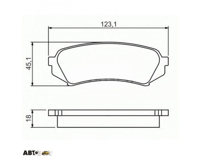 Тормозные колодки Bosch 0 986 424 641, цена: 1 707 грн.