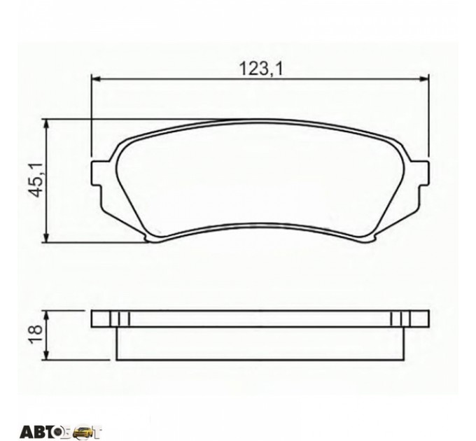 Гальмівні колодки Bosch 0 986 424 641, ціна: 929 грн.