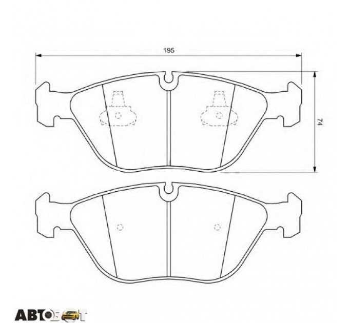 Тормозные колодки Bosch 0 986 424 649, цена: 2 101 грн.