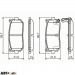 Тормозные колодки Bosch 0 986 424 693, цена: 991 грн.