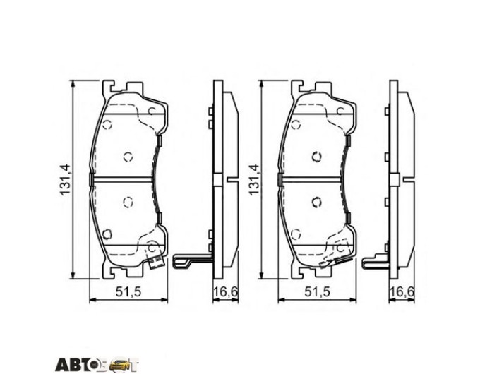 Тормозные колодки Bosch 0 986 424 694, цена: 2 385 грн.