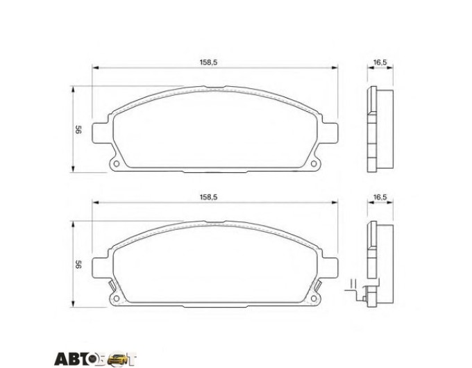 Тормозные колодки Bosch 0 986 424 715, цена: 2 634 грн.