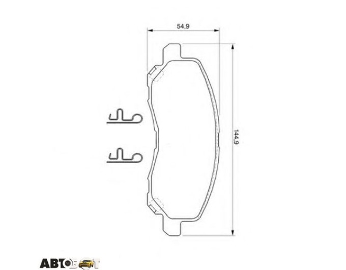 Тормозные колодки Bosch 0 986 424 716, цена: 2 466 грн.