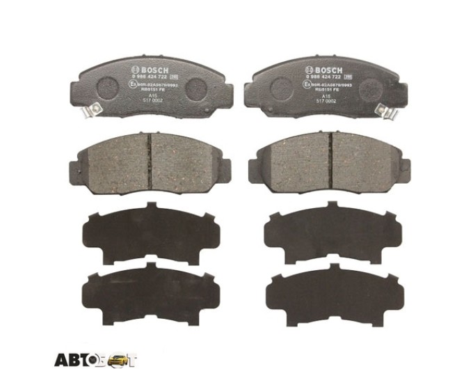 Тормозные колодки Bosch 0 986 424 722, цена: 3 309 грн.