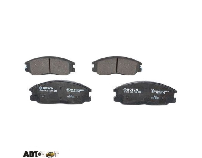 Тормозные колодки Bosch 0 986 424 729, цена: 2 452 грн.