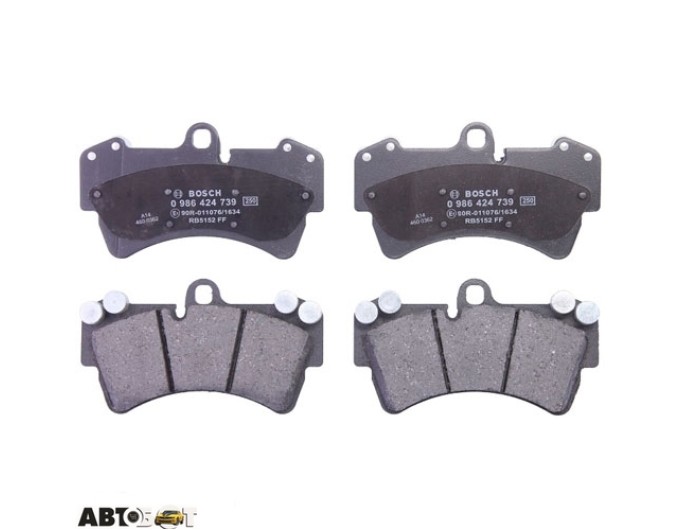 Тормозные колодки Bosch 0 986 424 739, цена: 5 756 грн.