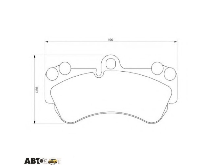 Тормозные колодки Bosch 0986424740, цена: 4 597 грн.