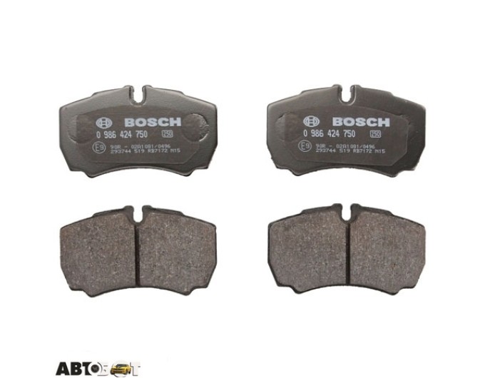 Тормозные колодки Bosch 0 986 424 750, цена: 2 799 грн.