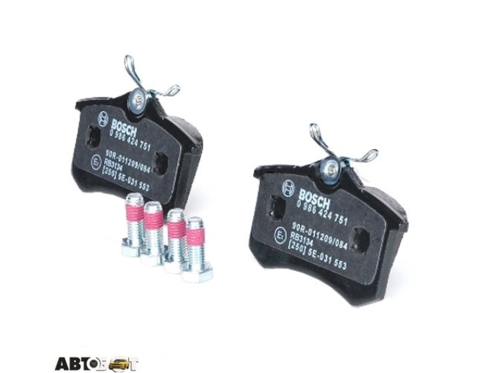 Тормозные колодки Bosch 0986424751, цена: 1 884 грн.